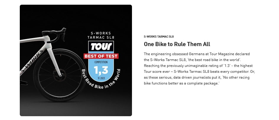 Specialized Tarmac SL8 Comp Shimano 105 Di2 12 Speed Carbon Disc Road Bike