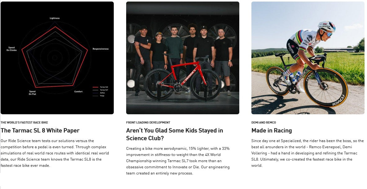 Specialized Tarmac SL8 Comp Shimano 105 Di2 12 Speed Carbon Disc Road Bike