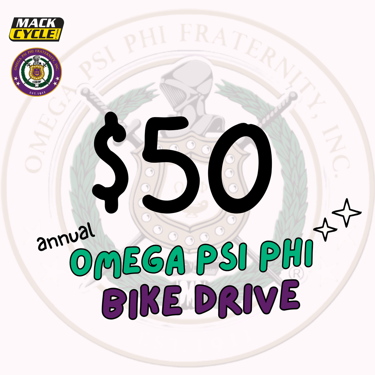 Omega Psi Phi Bicycle Toy Drive 2025