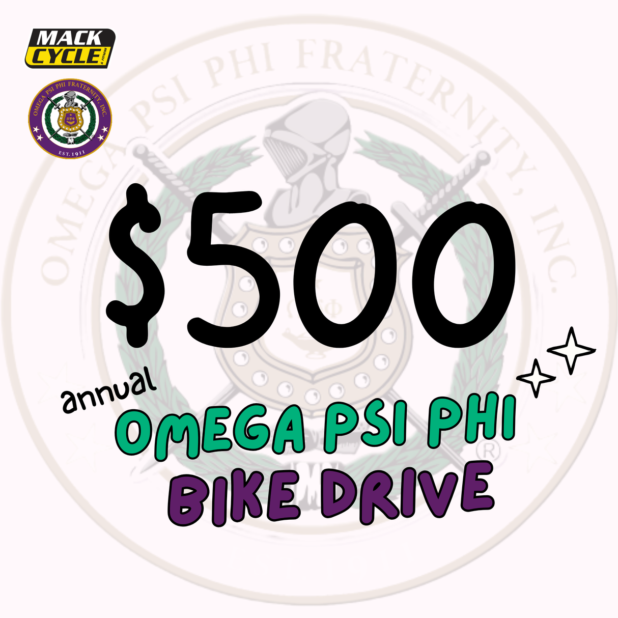 Omega Psi Phi Bicycle Toy Drive 2025