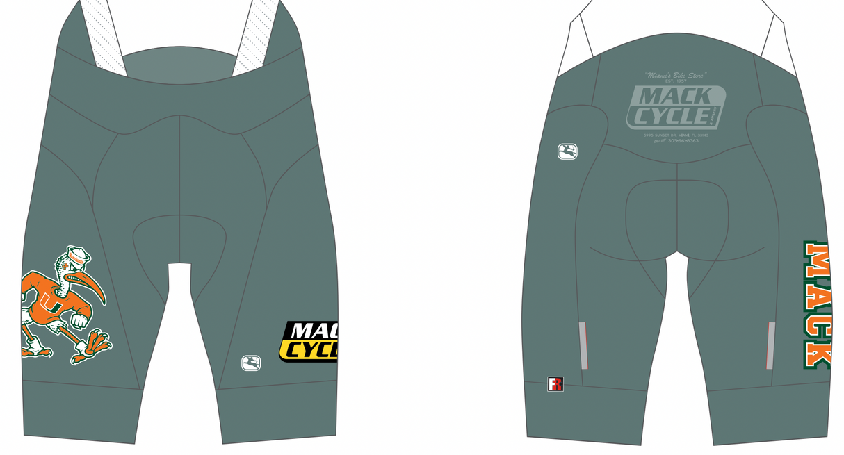 Giordana MACK Team Hurricanes FR-C Pro Bibs | SEXY SAGE