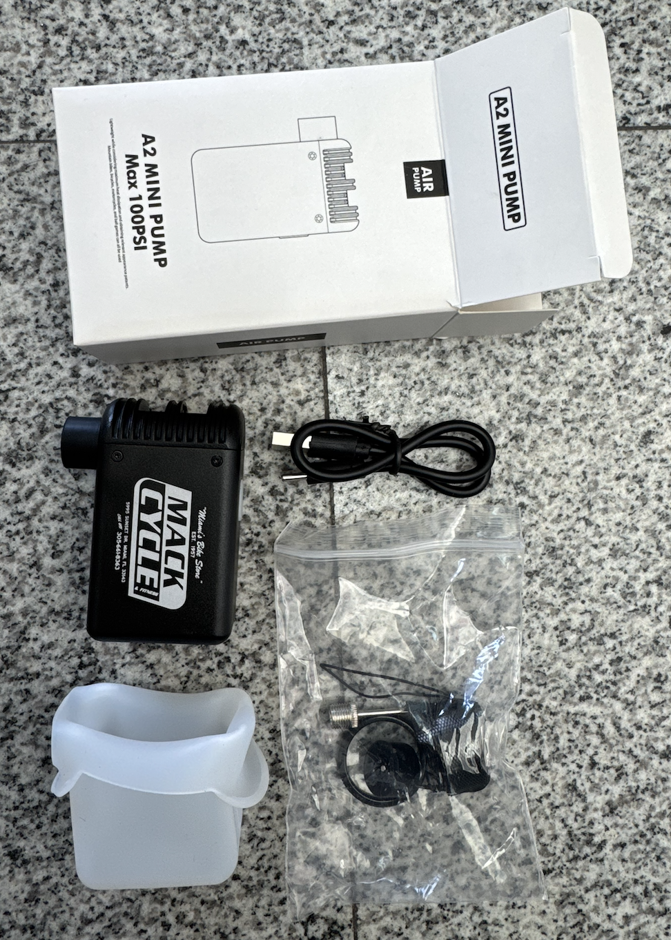 Ultra-Mini 100PSI Rechargeable Portable Electric Bicycle Pump