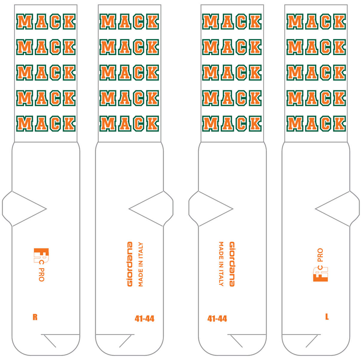 Giordana FR-C Pro "MACK" Socks - Tall + Extra Tall