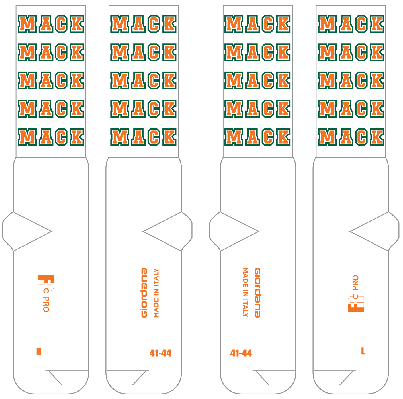 Giordana FR-C Pro "MACK" Socks - Tall + Extra Tall