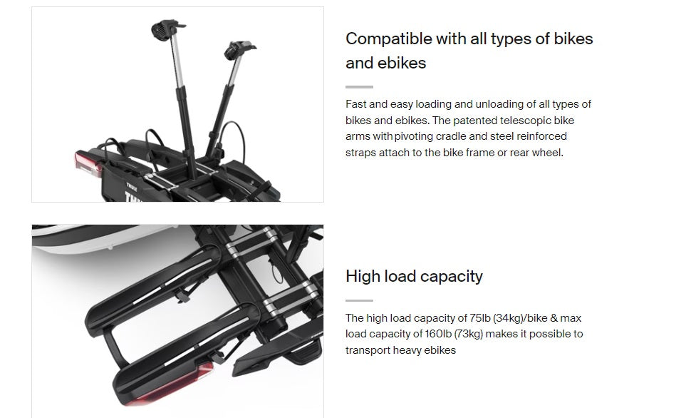 Thule Epos 3 Bike Foldable Hitch Platform Bike Rack