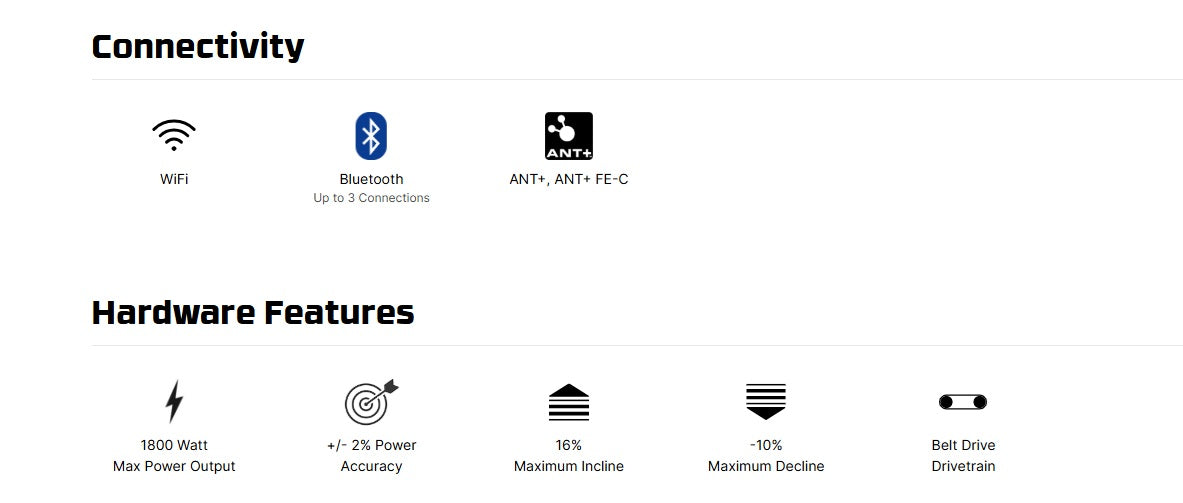 Wahoo KICKR CORE 2 with Zwift Cog and Click Smart Bicycle Trainer