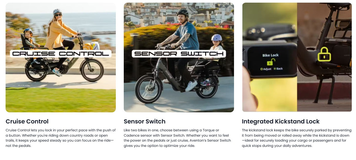 Aventon Abound LR Class 2 Cargo E-Bike