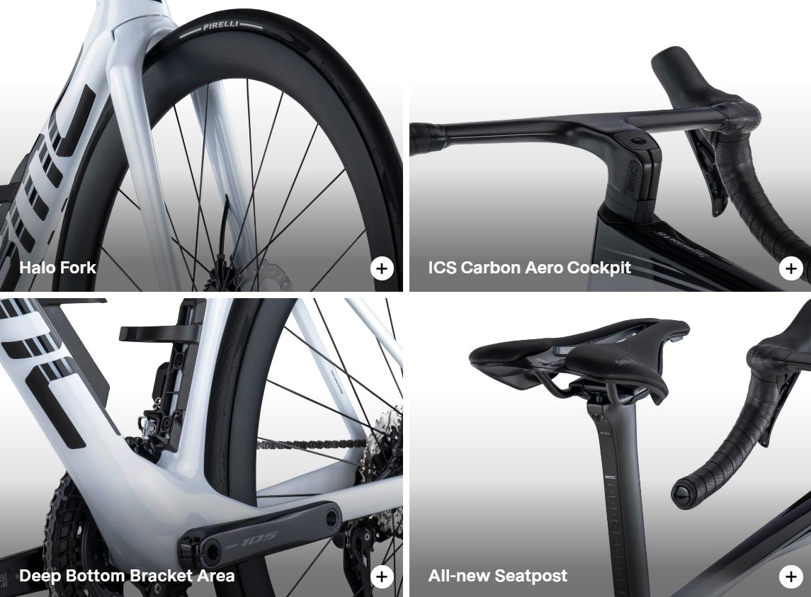 BMC TeamMachine R 01 Five Shimano 105 Di2 12 Speed Carbon Disc Road Bike