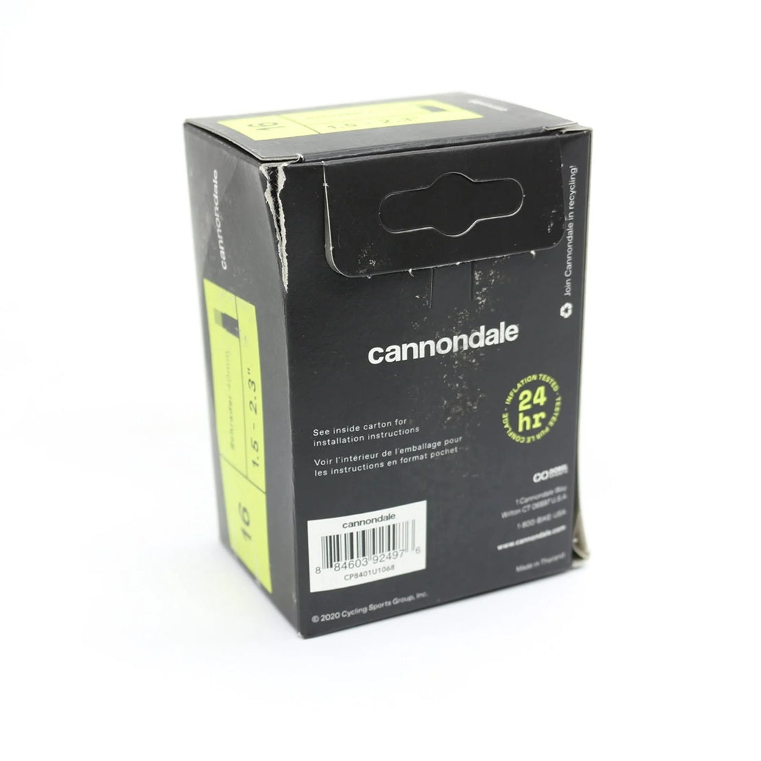 Cannondale Bicycle Tube with Schrader Valve - 16 x 1.5 - 2.3"