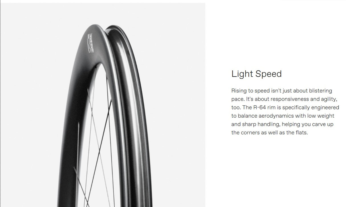 Cannondale Hollowgram R-SL 64 Clincher Tubeless Ready Carbon Wheelset