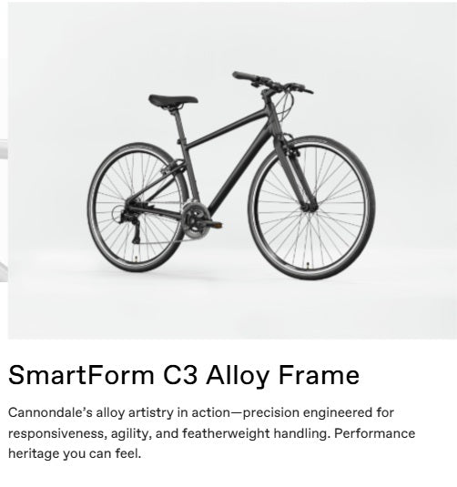 Cannondale Quick 4 Shimano Acera 7 Speed Rim Brake Hybrid Bike