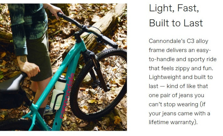 Cannondale Trail 2 9 Speed Front Suspension Mountain Bike