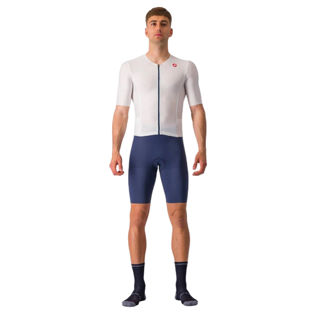 Castelli SanRemo Triathlon Ultra Speed Suit - Ivory/BelgianBlue