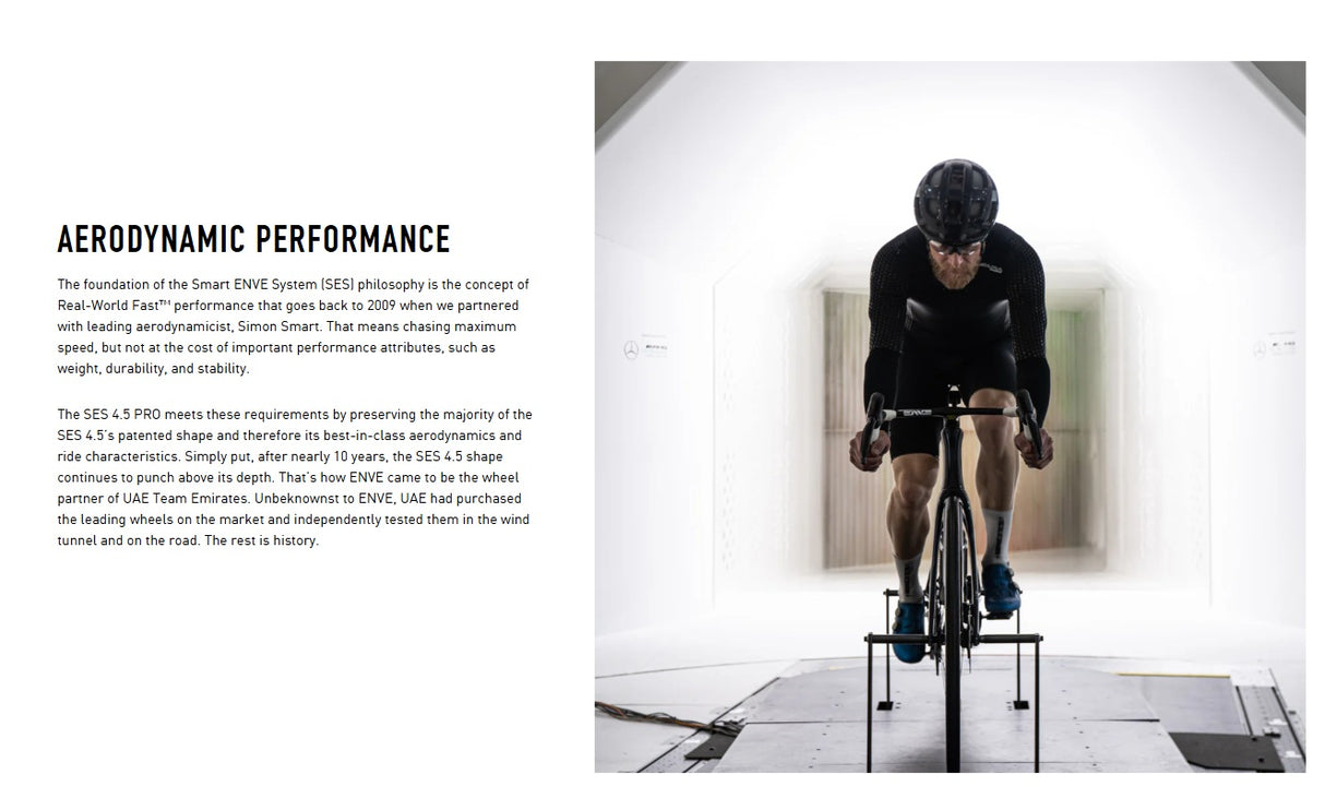 Enve SES 4.5 Pro Carbon Clincher Tubeless Ready Bicycle Wheelset - 700c