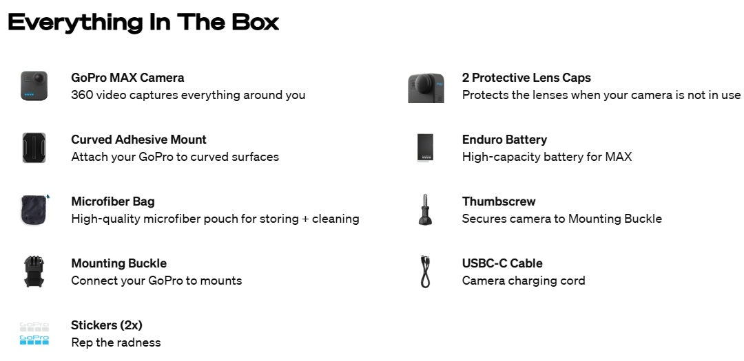GoPro MAX 360 Degree Action Camera