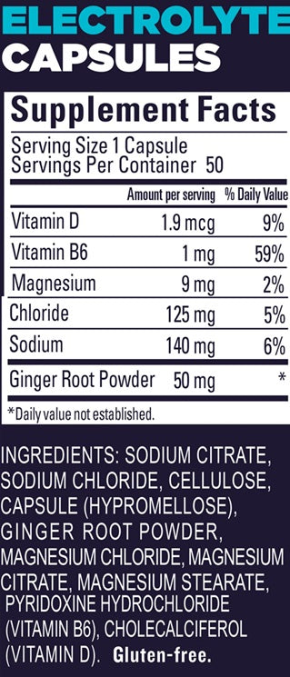 Gu Energy ROCTANE Electrolyte Capsules (50 Capsules per Bottle)