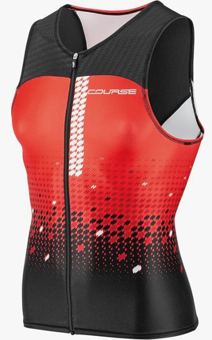 Louis Garneau Men's Tri Course Full Zipper Sleeveless Triathlon Top
