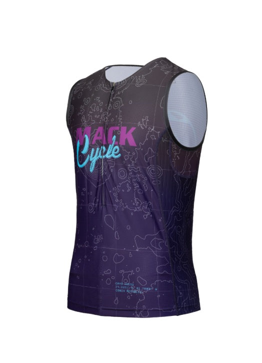 Mack Cycle Key West Purple Men's Sleeveless Triathlon Top