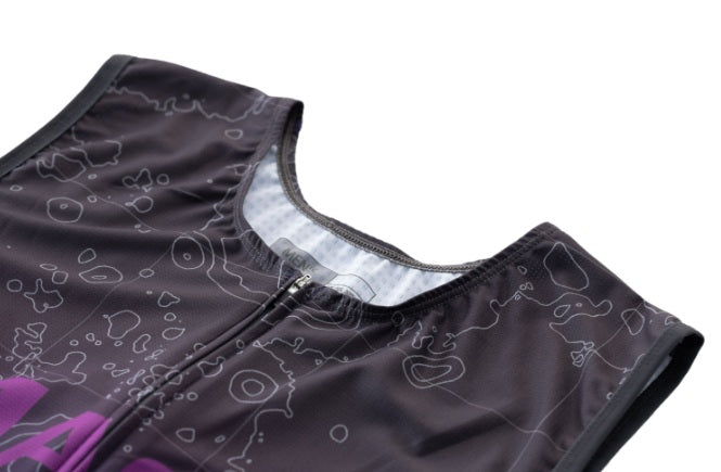 Mack Cycle Key West Purple Men's Sleeveless Triathlon Top