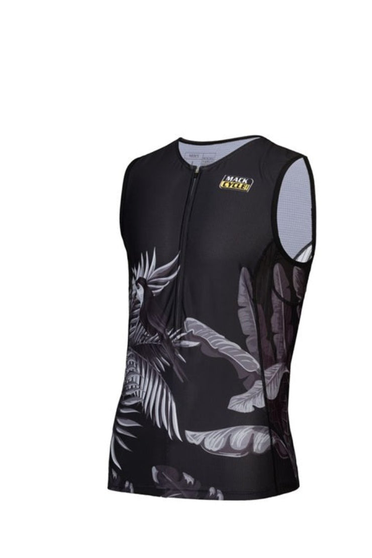 Men's Wild Animals Sleeveless Triathlon Top