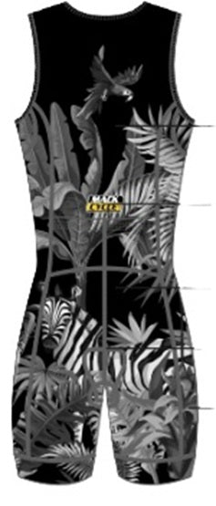 Men's Wild Animals Sleeveless Triathlon Race Suit