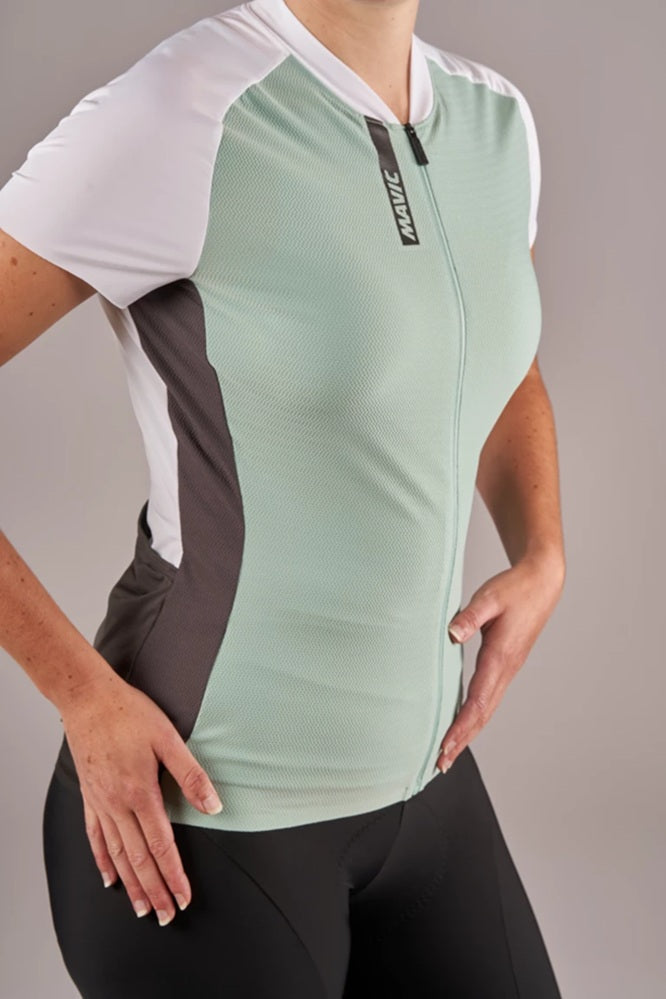 Mavic Women's Aksium Full Zipper Short Sleeve Cycling Jersey