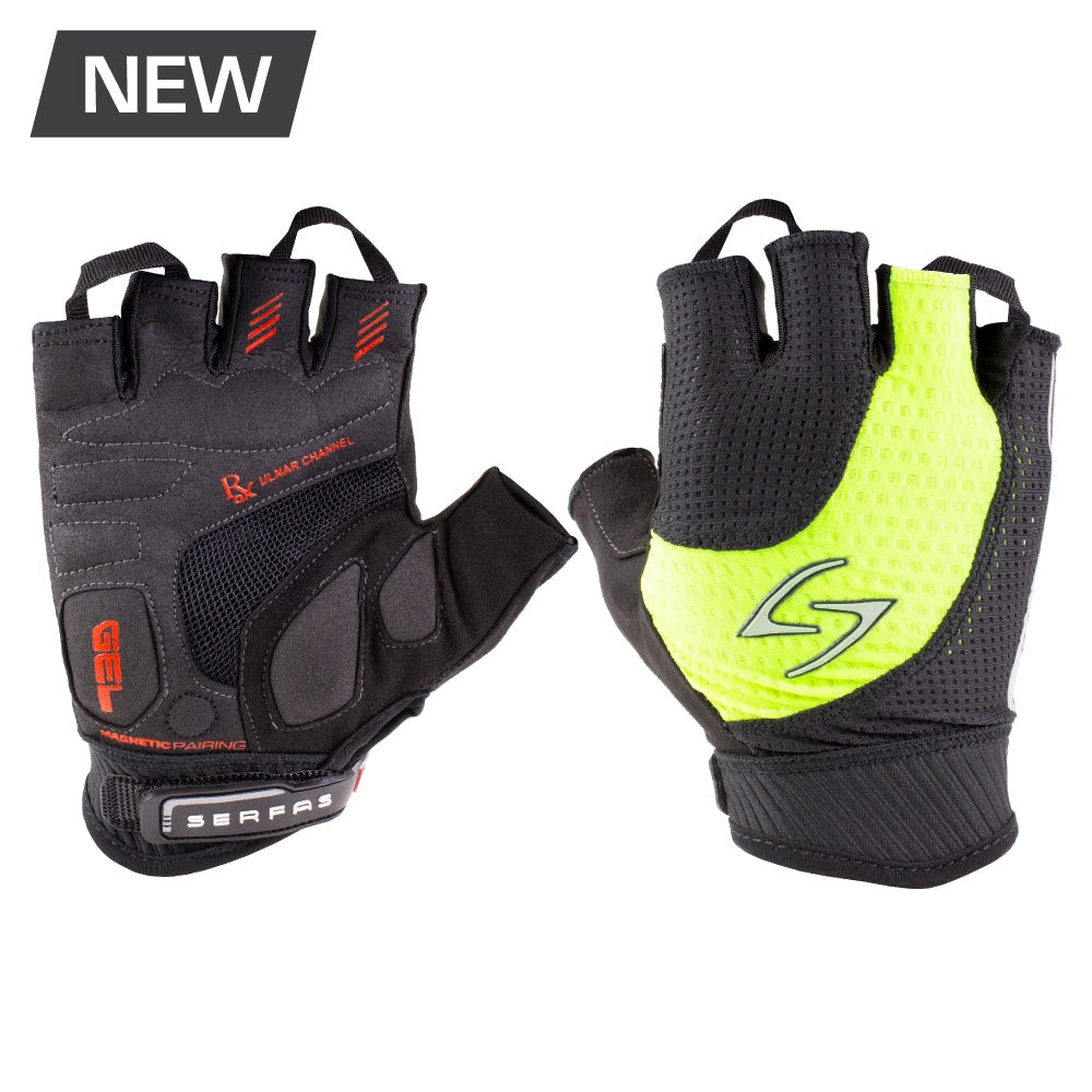 Serfas RSM-HV Men's Short Finger RX Hi-Vis Cycling Glove