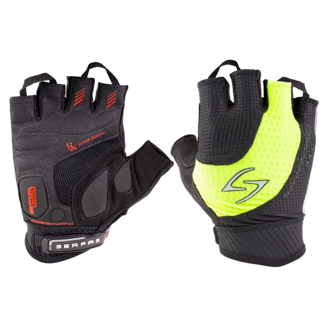 Serfas RSM-HV Men's Short Finger RX Hi-Vis Cycling Glove