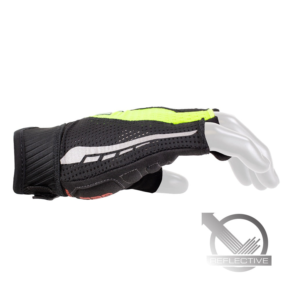 Serfas RSM-HV Men's Short Finger RX Hi-Vis Cycling Glove