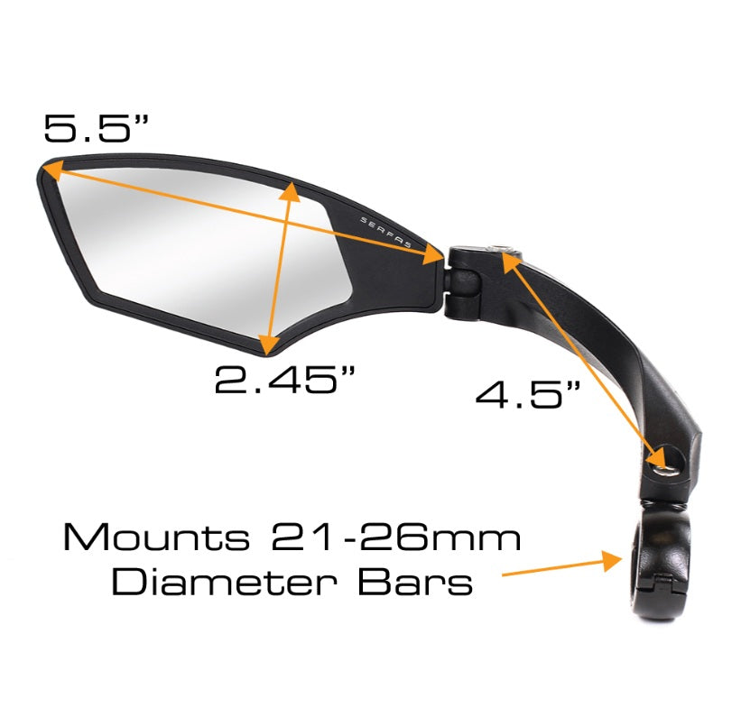 Serfas MR-4L Left Side Bicycle Mirror