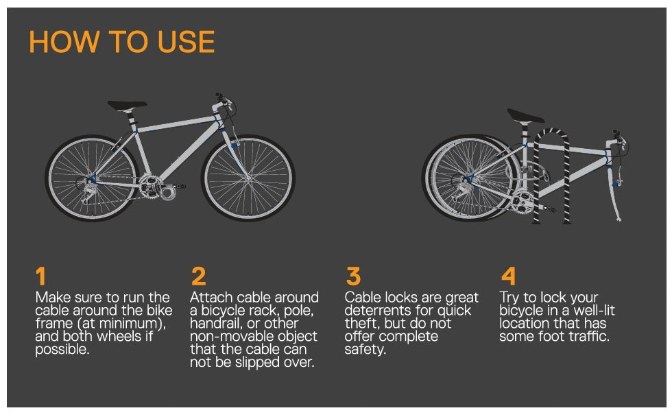 Serfas LL-1 Latte Combo Bicycle Lock