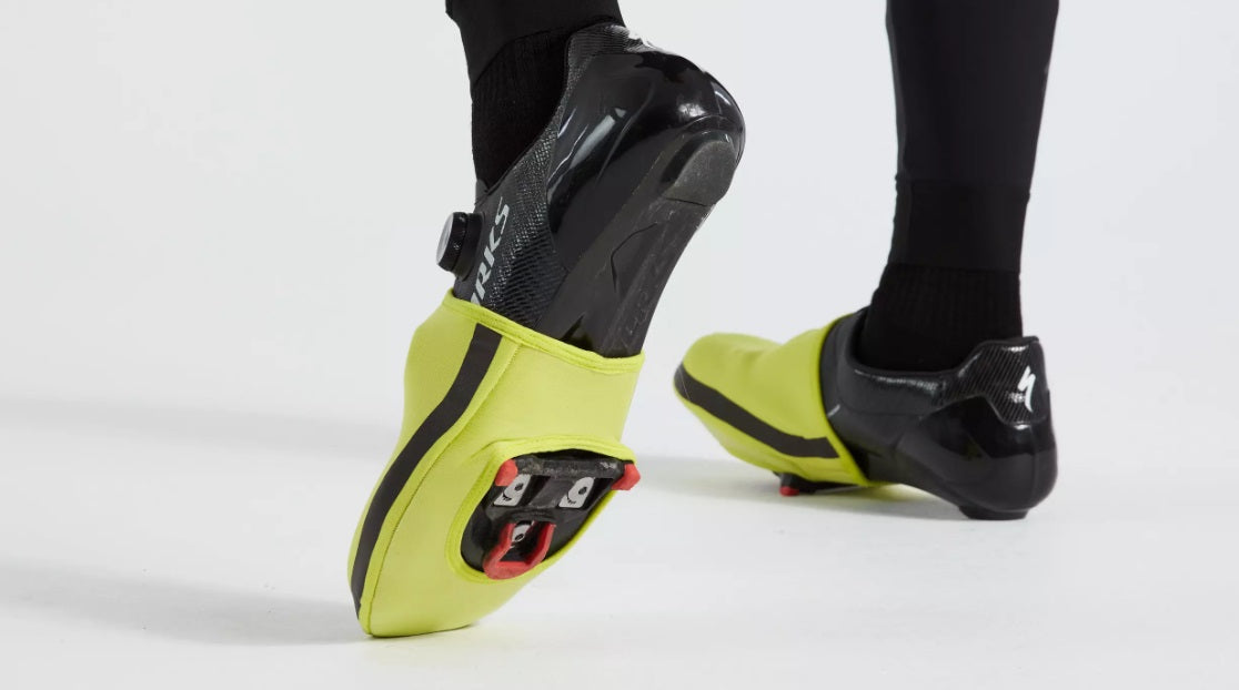 Specialized Neoprene Cycling Toe Covers - HyperGreen