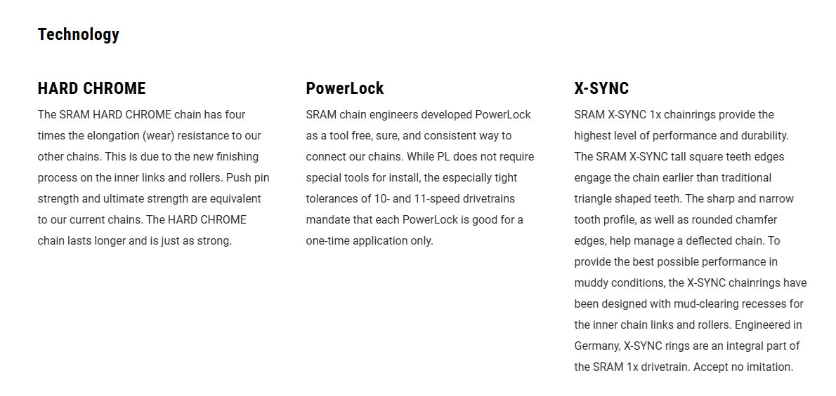 SRAM XX1 Eagle 12 Speed Bicycle Chain