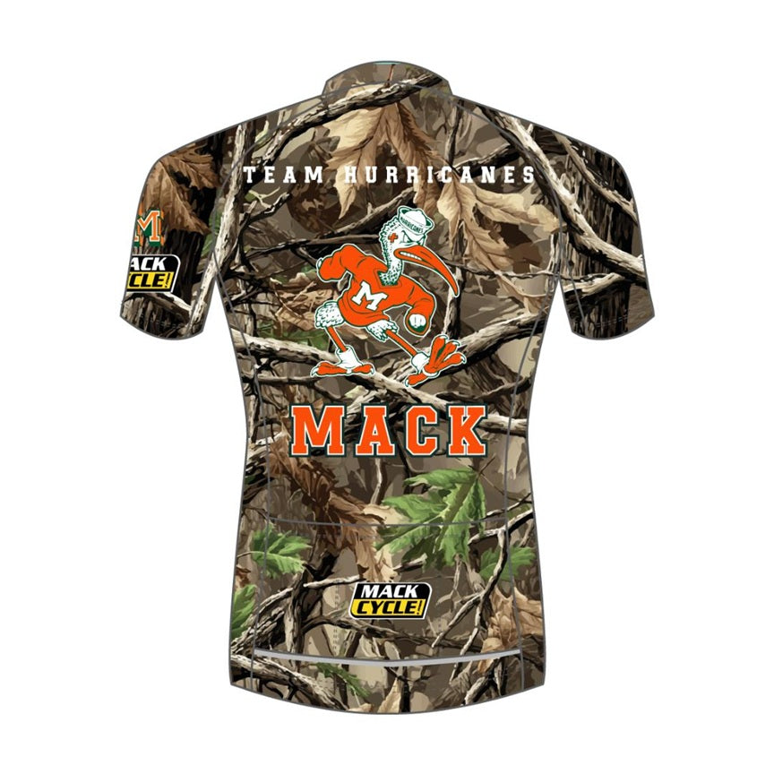Team Hurricanes x Mack Cycle Women's "Hunting Season" Short Sleeve Full Zipper Cycling Jersey