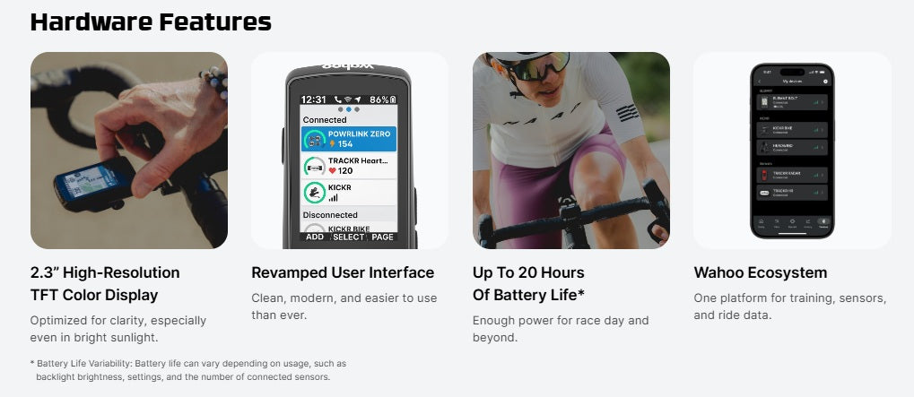 Wahoo ELEMNT BOLT 3 GPS Bike Computer