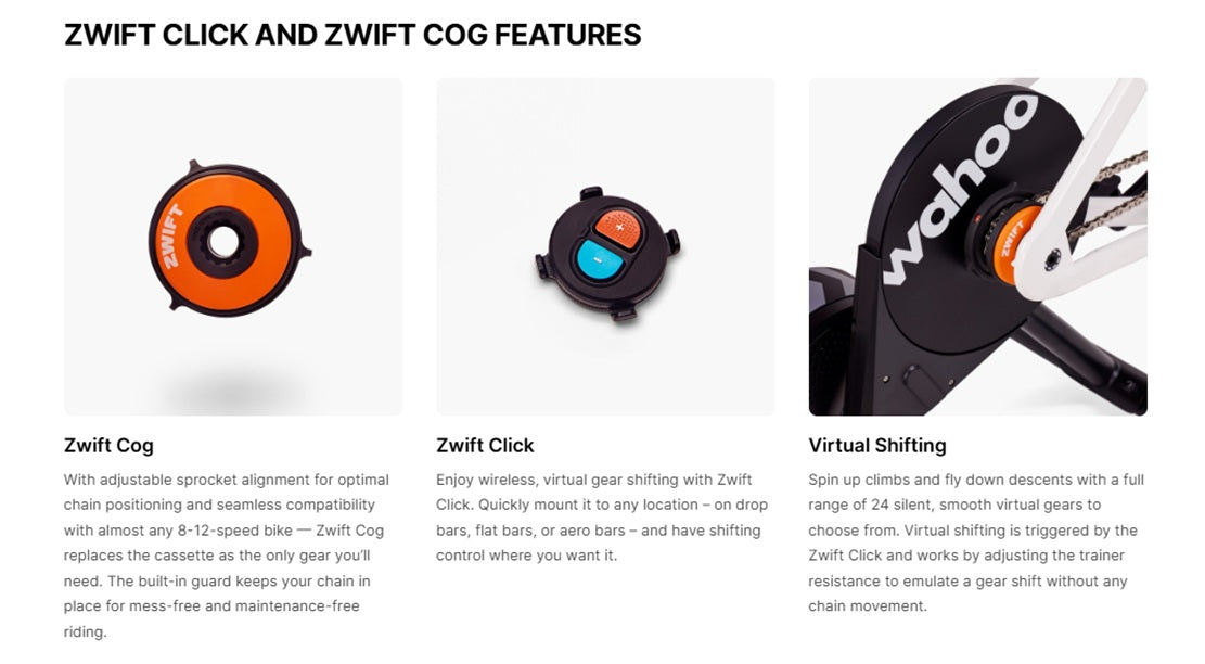 Wahoo Fitness Zwift Click + Zwift Cog Upgrade Kit