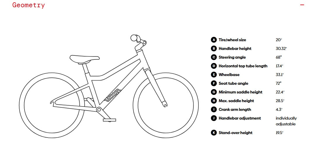Woom Explore 4 20 Inch 7 Speed Kid's Bike (Recommended for Height 3'9" to 4'3")