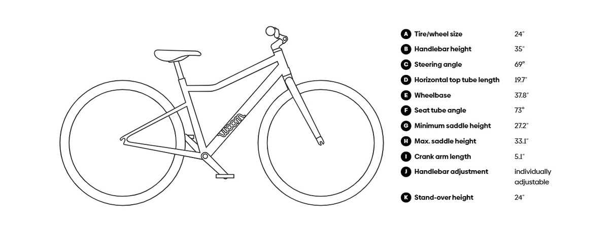 Woom Explore 5 24 Inch 8 Speed Kid's Bike (Recommended for Height 4'1" - 4'9")