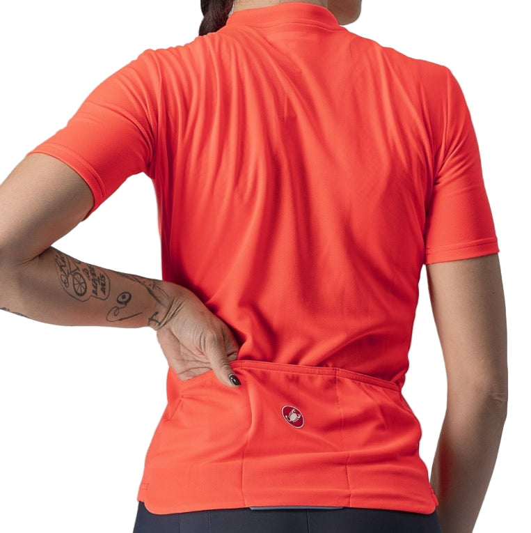 Castelli Anima 3 Short Sleeve Full Zipper Women's Cycling Jersey