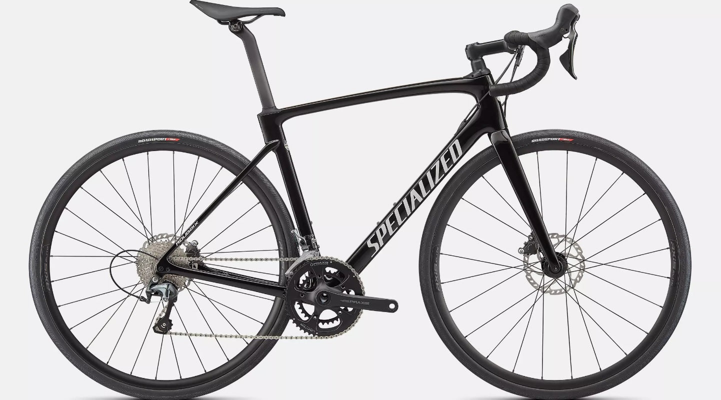 Specialized Roubaix Carbon Shimano Disc Road Bike - 54 /  TarmacBlack/MetallicWhite/BlackReflective