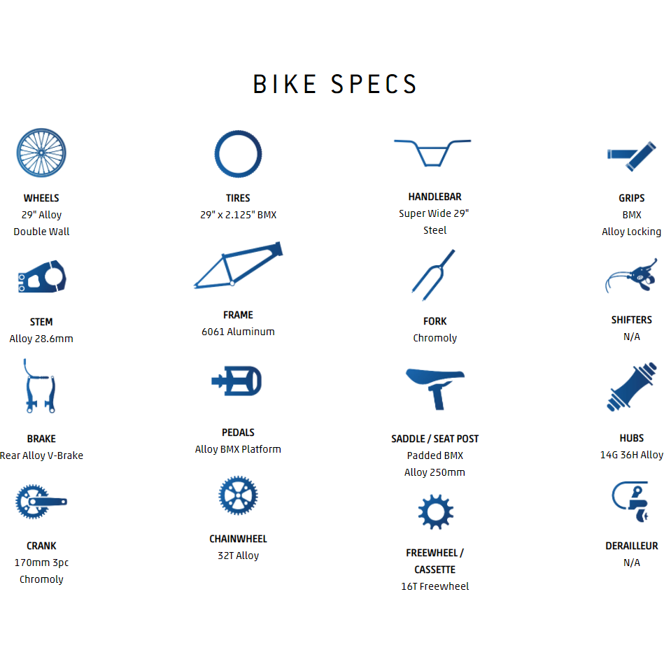 Thruster Saturn 9 29 Inch BMX Bike