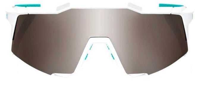 100% Speedcraft Bora Hans Grohe Team White Cycling Sunglasses with HiPer Silver Mirror Lenses