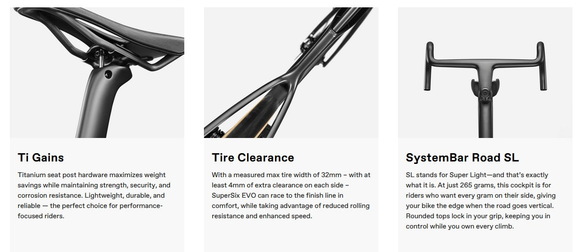 Cannondale SuperSix EVO 1 SL Hi-Mod Gen. 5 Ultegra 12 Speed Disc Road Bike