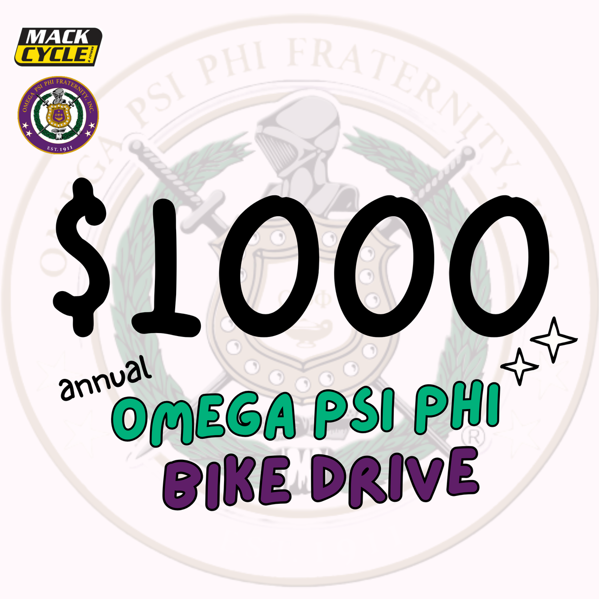 Omega Psi Phi Bicycle Toy Drive 2025
