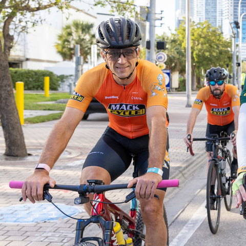 Mack Cycle x Team Hurricanes Neon Orange - Men's Cycling Bib
