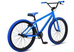 SE Bikes Blocks Flyer 26 BMX Bike - Matte Blue (Recommended Height - 5'3" and Taller)