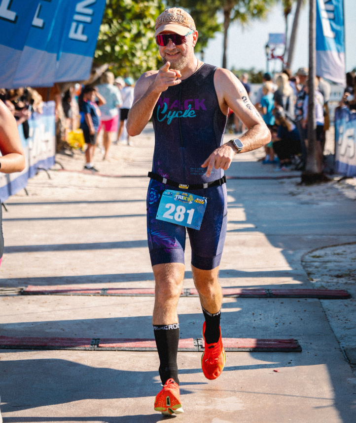 Mack Cycle Key West Purple Sleeveless Triathlon Race Suit