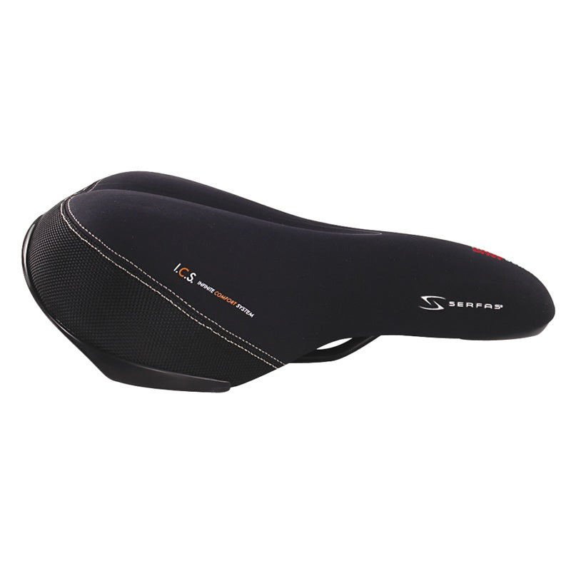Serfas Dual Density DDM-200 Comfort Bike Saddle with Lycra