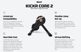 Wahoo KICKR CORE 2 with Zwift Cog and Click Smart Bicycle Trainer