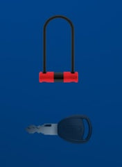 ABUS 440A/150HB160 Alarm + Bracket USH Lock